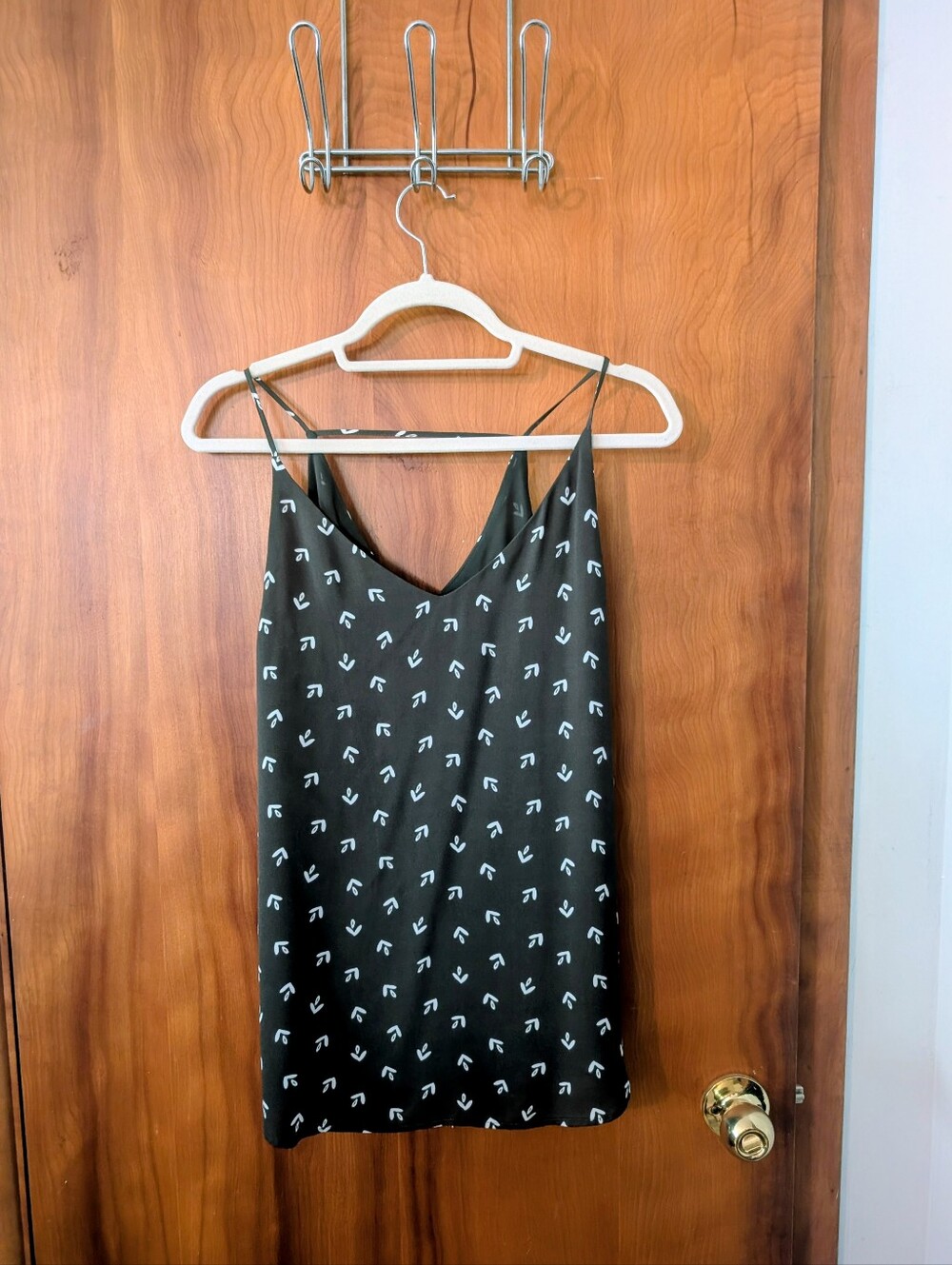 LOFT - Green Printed Spaghetti Strap Camisole
